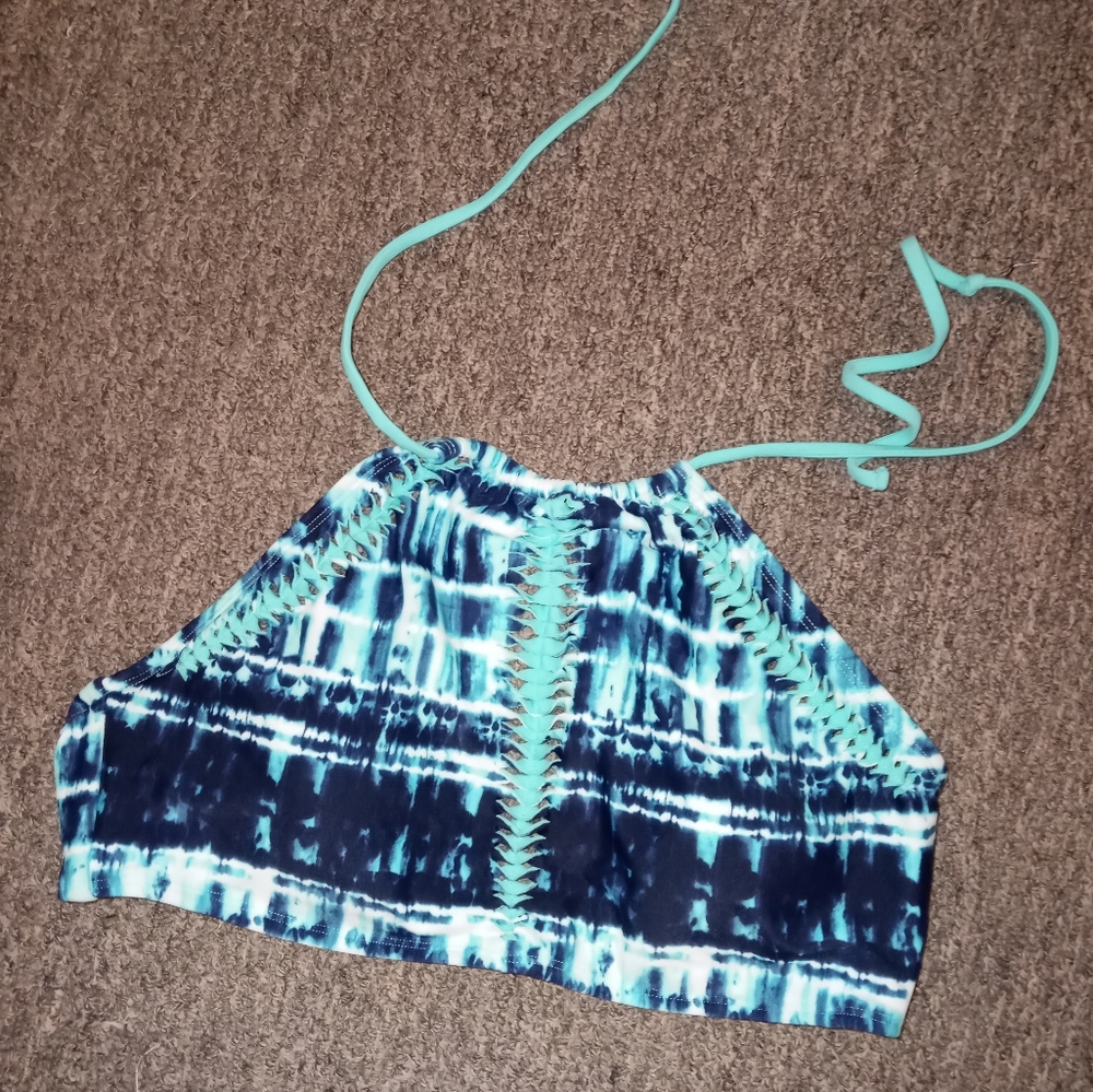 So boho tie dye bikini swim top size large